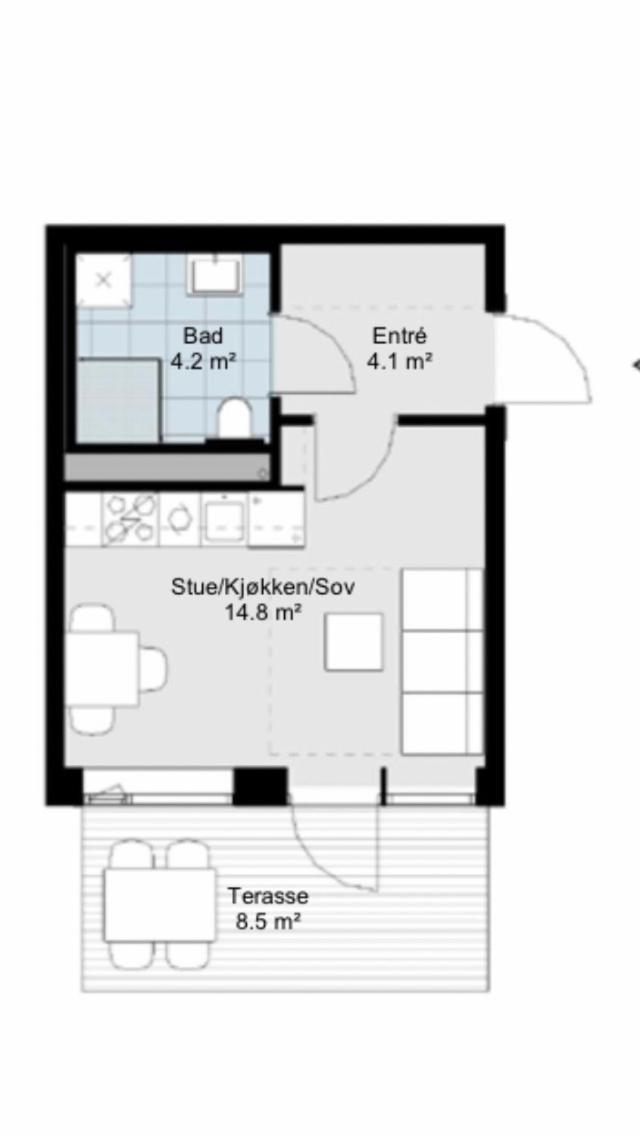 Cosy New 25 Kvm In The Heart Of Tromsoe * Tromsø